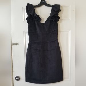 Anthropologie eifsdottir Should Ruffle Pleated Cocktail Dress